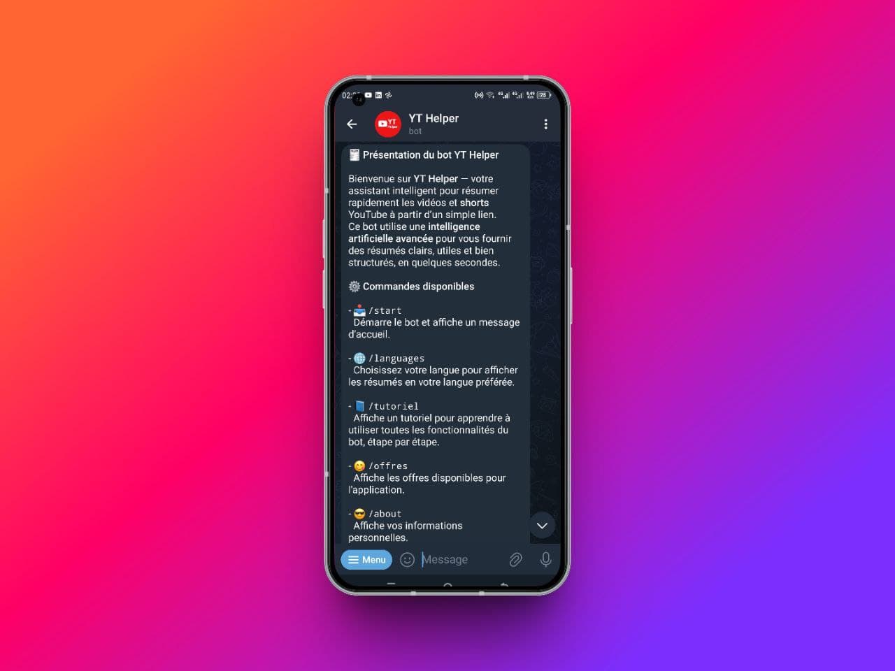 YT Helper Bot
